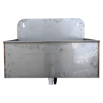 30^ x 12^ x 12^ Stainless Wall Mount Water Trough With Drain