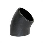 1-1/2^ STD SCH40 Black 45deg Butt Weld Elbow