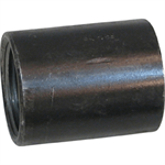 1-1/4^ Weldable Steel Full Coupling Black