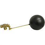 1^ Brass Large Volume Float Kit w/6^ Round Float Ball