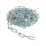 #1 Twin Loop Chain - Zinc Plated, 100'/Roll, 160 lbs WLL