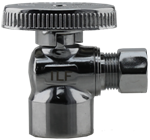 1/2^ FPT x 3/8^ Compression Chrome Angle Ball Valve