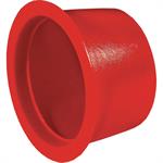 1/2^ Pipe Cap with Shoulder - Red