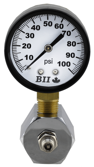 2' Gas Test Gauge  / 100PSI