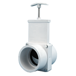 2^ PVC White Slide Valve