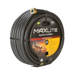 5/8^ X 100' MAXLITE Hot Water Rubber Garden Hose - Black