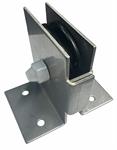 Vertical SS Bracket w/Cast Iron 3-1/2^ Pulley w/Greasable Bearing