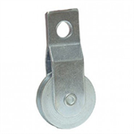 Zinc Plated Pulley 1-1/2^ w/Split Strap