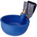 Round Plastic Bowl w/Back Plates, ADJ Valve