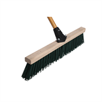 24^ Extra Stiff PVC Push Broom with Flex Handle