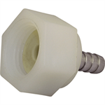 1/2^ FPT Nylon Nut x 1/4^ SS swivel barb and rubber washer
