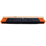 36^ Medium Push Broom HEAD ONLY with Hardware Kit NO HANDLE Black/Orange