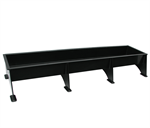 6 Ft Plastic Welded Feed Bunk Black