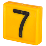 Yellow Neck Strap Number Block #7