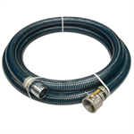 1-1/2^ x 20' PVC Heavy Duty Suction Hose with Aluminum Camlock x MPT Fittings