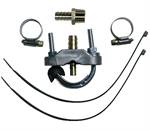 Saddle Kit 1/2^ MPT adapter, SS u-bolt. LESS HOSE