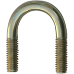 Zinc round U-Bolt for 1/2^ pipe. 5/16^ x 1^W x 2.5^L. Inside dimensions.