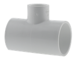 3/4^ X 1/2^ X 3/4^ Slip X Slip X Slip PVC Reducer Tee