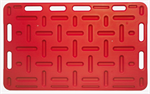 30^ X 48^ Red Poly Sorting Panel