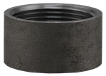 8^ Weldable Steel Half Coupling Black