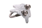 Water Pipe Clamp - Galvanized w/SS u-bolt, lock nuts