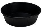 11 Qt Black Rubber Feed Pan. 10/case