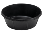 4 Qt Black Rubber Feed Pan. 20/case