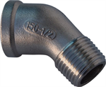 1/2^ 45° Stainless Steel STREET Elbow **HOGFLO**