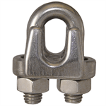 1/4^ Wire Rope Cable Clamp Stainless Steel